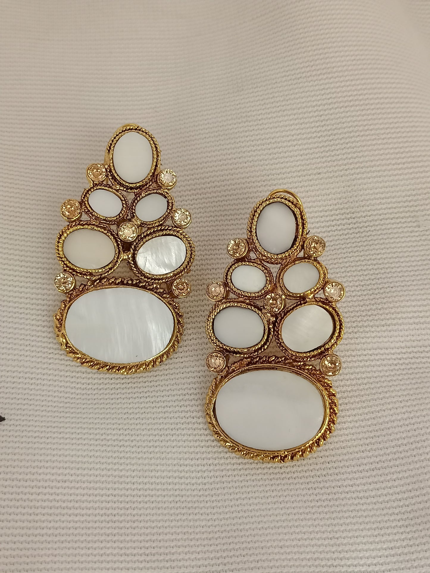 Zircon Gold Plated Earrings